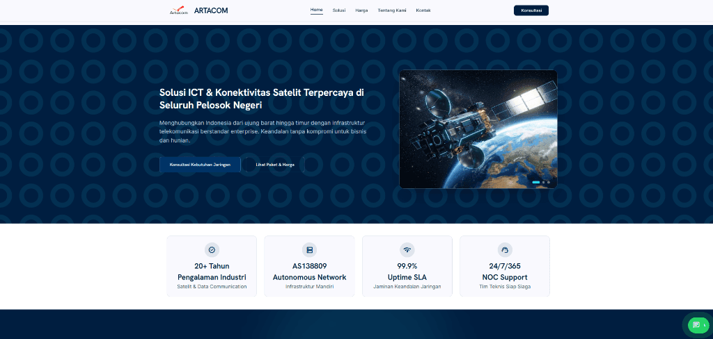Website Bisnis & Landing Page Profesional