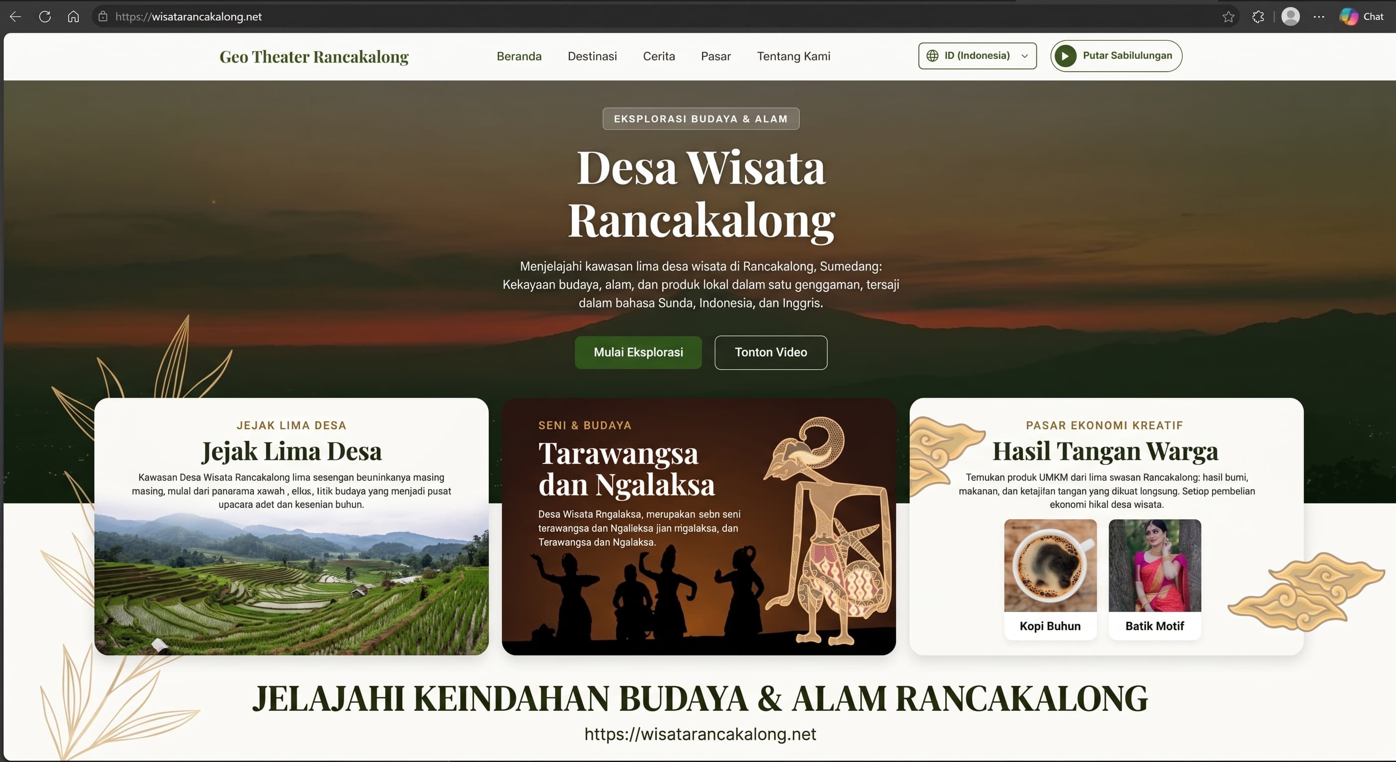 Website Pariwisata (CMS)